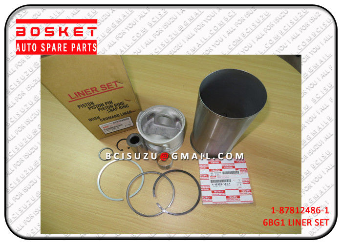 Metal Isuzu Liner Set For TM XE 6BG1T 1878124861 1-87812486-1 , isuzu spare parts