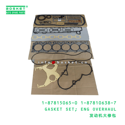 1-87815065-0 1-87810638-7 Engine Overhaul Gasket Set 1878150650 1878106387 For ISUZU XE 6BD1