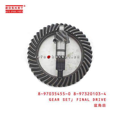 8-97035455-0 8-97320103-4 Final Drive Gear Set 8970354550 8973201034 Suitable for ISUZU NPR66 4HF1