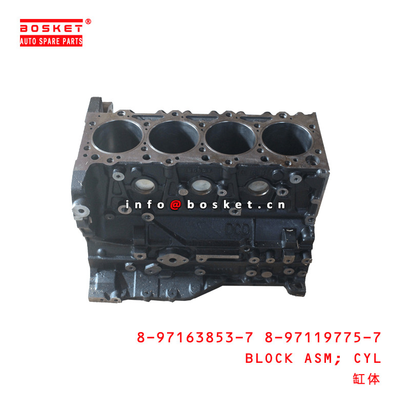 8-97163853-7 8-97119775-7 Cylinder Block Assembly 8971638537 8971197757 Suitable for ISUZU NPR66 4HF1