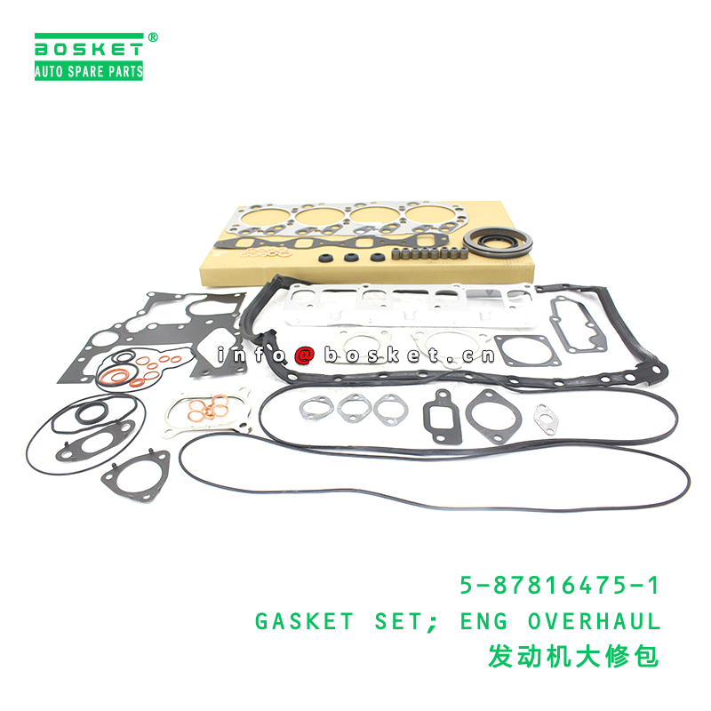 5-87816475-1 GASKET SET; ENG OVERHAUL suitable for ISUZU 5878164751