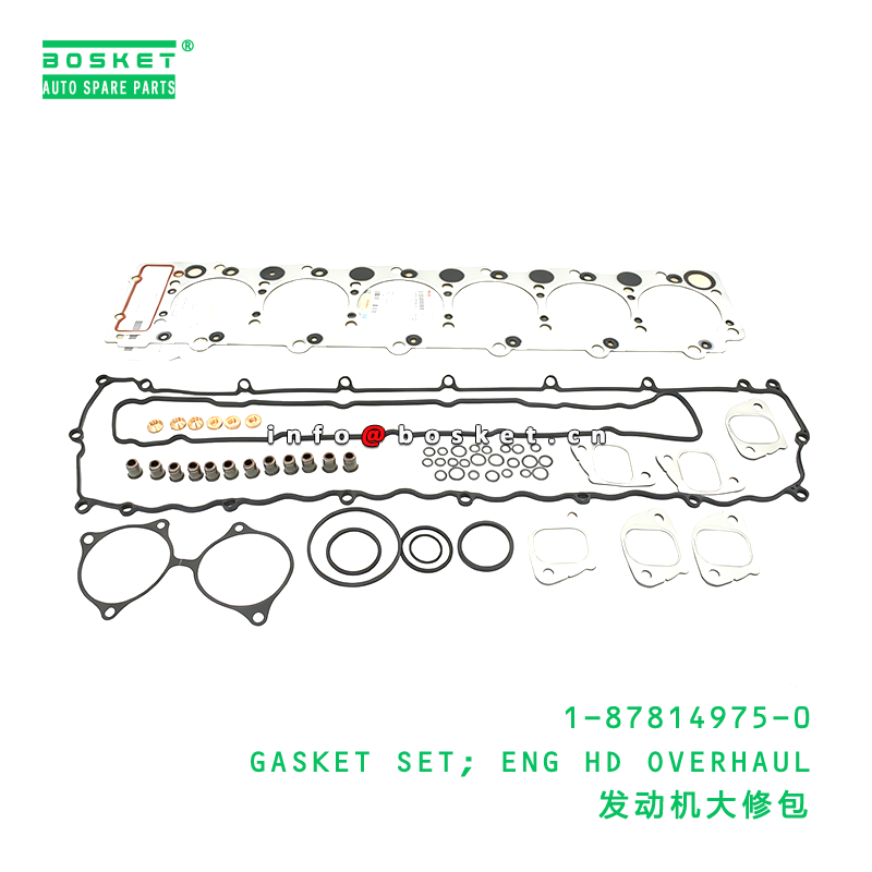 1-87814975-0 GASKET SET; ENG HD OVERHAUL suitable for ISUZU  6HH1 1878149750