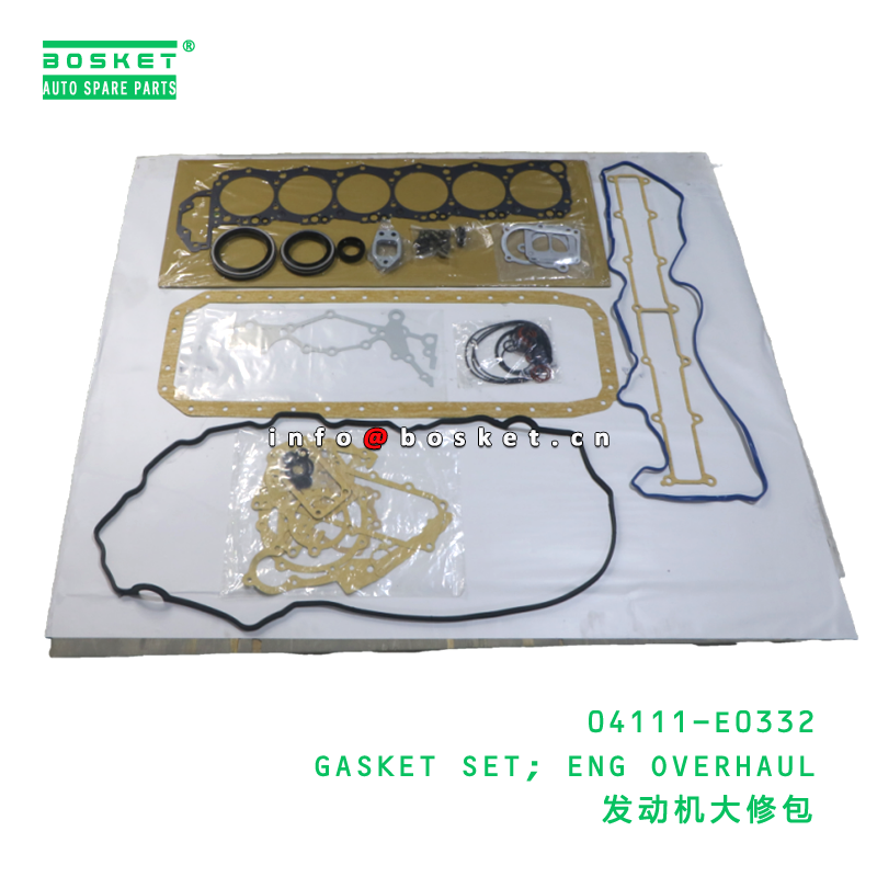 04111-E0332 BBA GASKET SET; ENG OVERHAUL suitable for HINO HINO 500 J08E 04111-E0332