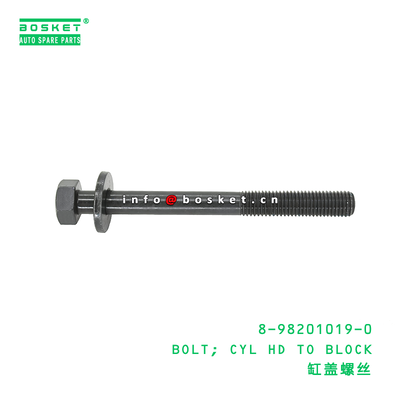 8-98201019-0 ISUZU 4JJ1 4JH1 8982010190에 적합한 BOLT; CYL HD TO BLOCK