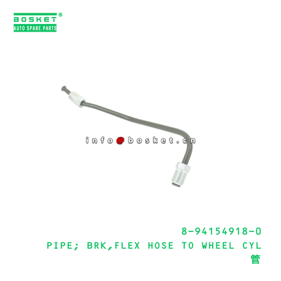 8-94154918-0 파이프; BRK,FLEX HOSE TO WHEEL CYL ISUZU 8941549180에 적합한